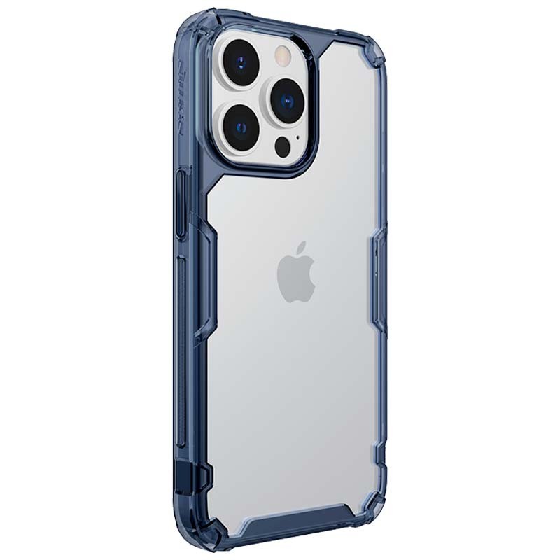 Coque en silicone bleu Nature Pro de Nillkin pour iPhone 13 Pro Max - Ítem1