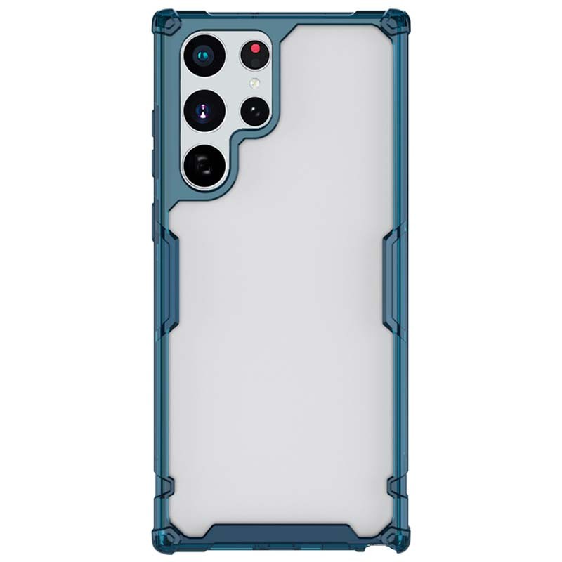 Capa de silicone azul Nature Pro de Nillkin para Samsung Galaxy S22 Ultra - Item