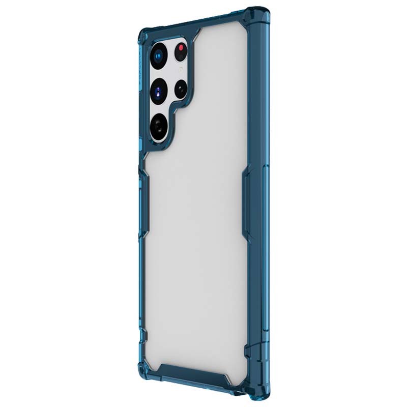 Capa de silicone azul Nature Pro de Nillkin para Samsung Galaxy S22 Ultra - Item2
