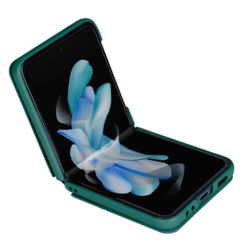 Funda de polipiel Qin verde de Nillkin para Samsung Galaxy Z Flip5 - Ítem3