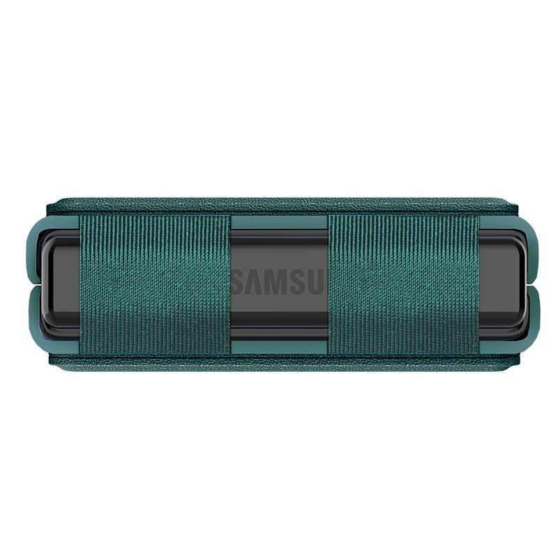 Funda de polipiel Qin verde de Nillkin para Samsung Galaxy Z Flip5 - Ítem4