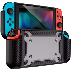 Coque pour Nintendo Switch PowerGaming avec Card Box Noir