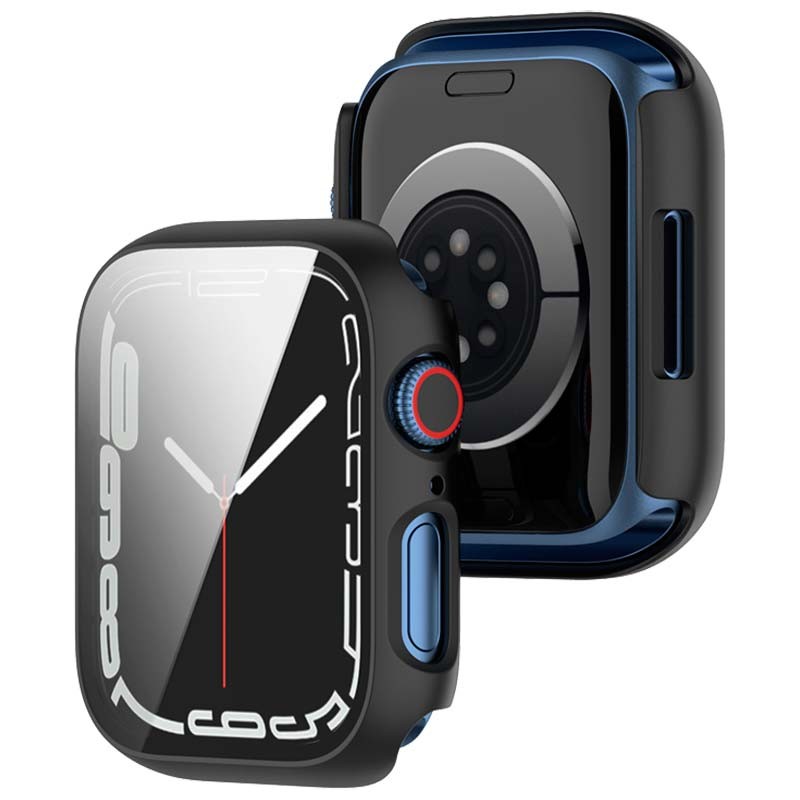 Capa PC + Vidro Temperado Apple Watch 44mm - Compatível com Apple Watch 4/5/6/SE Preto - Item2