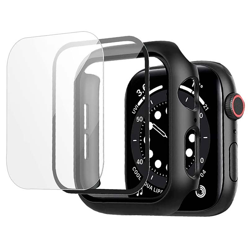 Funda PC + Cristal Templado Apple Watch 40mm - Compatible con Apple Watch 4/5/6/SE Negro - Ítem3