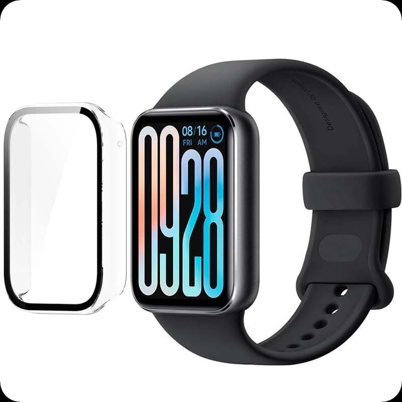 Capa PC + Vidro Temperado Xiaomi Smart Band 9 Pro Transparente