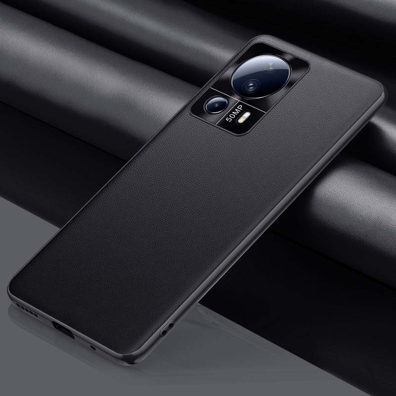 Capa de couro sintético + TPU Xiaomi 13 Lite Preto - Item1