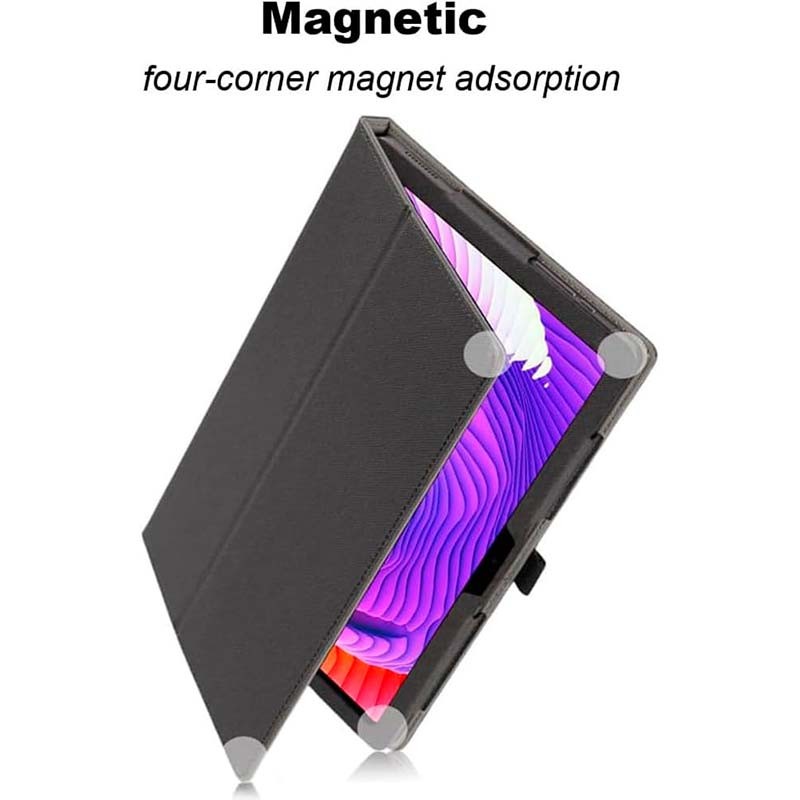 Capa Inteligente de PU Doogee T20 Ultra com Suporte Preto - Item3