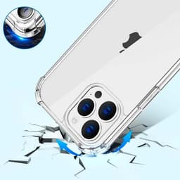 cantos da capa de silicone Reinforced para Apple iPhone 15 Pro