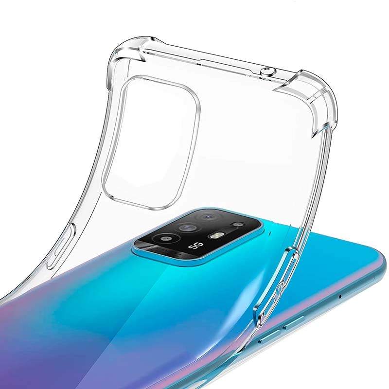  Funda para Oppo A94 5G/Oppo F19 Pro Plus, Funda protectora de  silicona líquida para Oppo A94 5G/Oppo F19 Pro Plus con cordón de silicona,  delgada y suave cubierta a prueba de