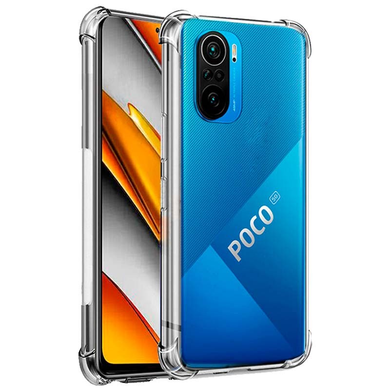 HSP Funda Negra Compatible con Xiaomi Poco F3