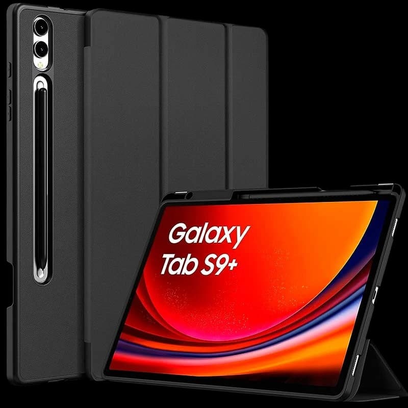 Coque Samsung Galaxy Tab S9+/S10+ Compatible Noir