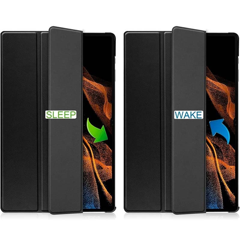 couvercle avant de la coque Compatible noire pour Samsung Galaxy Tab S9 Ultra