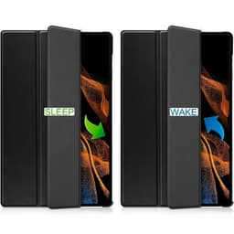 couvercle avant de la coque Compatible noire pour Samsung Galaxy Tab S9 Ultra