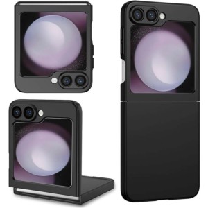 Capa Square Liquid Premium preta para Samsung Galaxy Z Flip6 5G