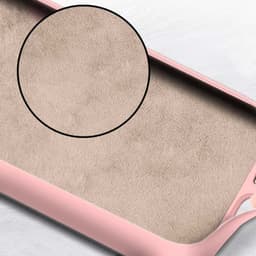 interior da Capa Square Liquid Premium rosa para Realme GT 2 Pro