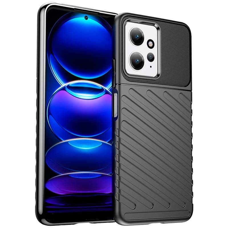 Funda de silicona negra Shockproof Armor para Xiaomi Redmi Note 12 4G - Ítem