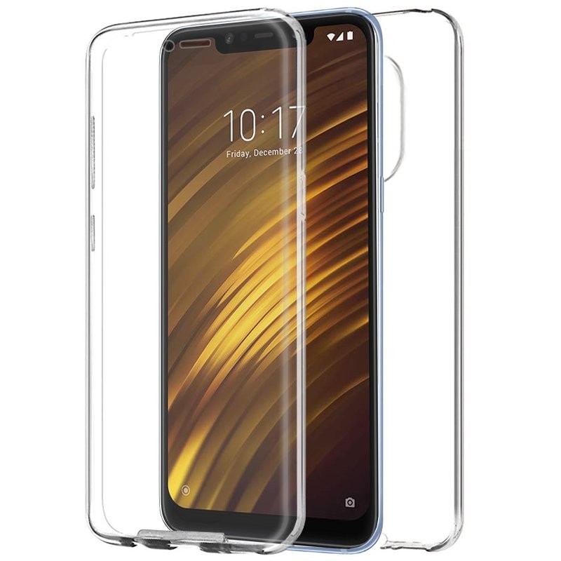 Funda de silicona 3D en color transparente para Xiaomi Pocophone F1