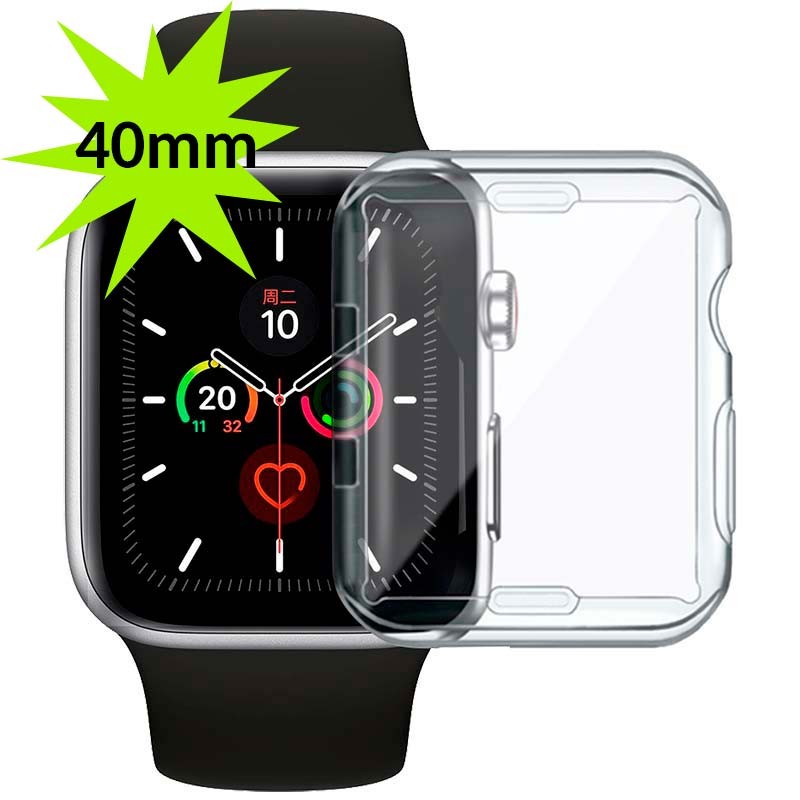 Coque en silicone Apple Watch 40mm - Compatible avec Apple Watch 4/5/6/SE - Ítem