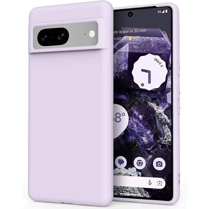 Funda de silicona lavanda para Google Pixel 8 - Ítem