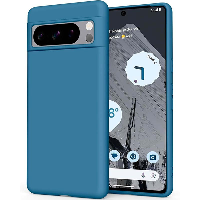 Funda de silicona líquida antideslizante para Google Pixel 8 Pro