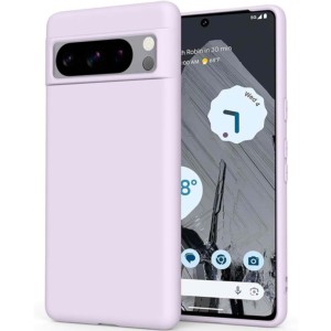 Coque en silicone lavande pour Google Pixel 8 Pro