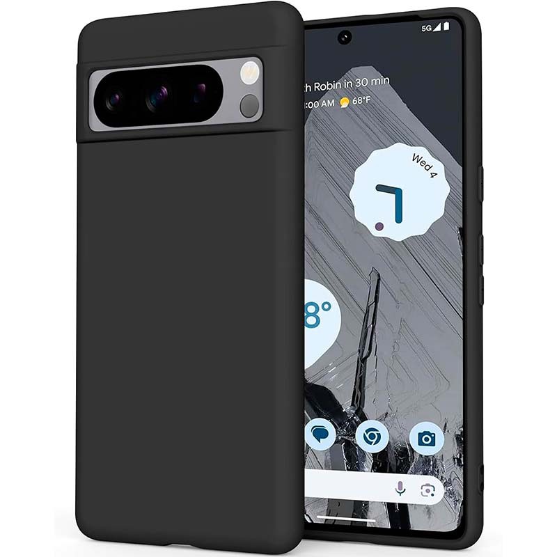 Funda de silicona negra para Google Pixel 8 Pro - Ítem