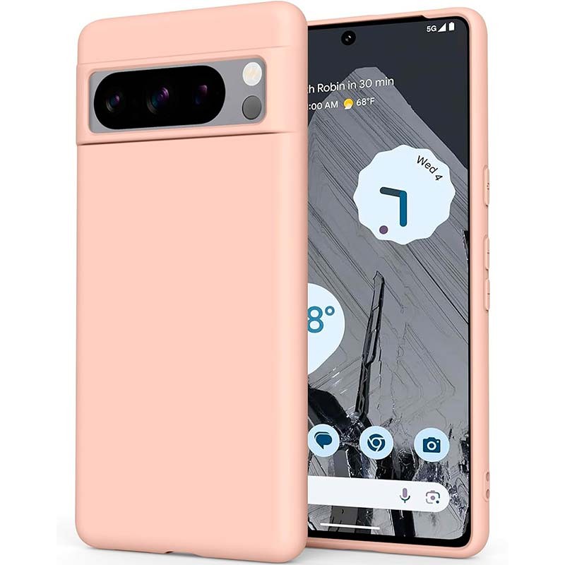 Funda de silicona rosa para Google Pixel 8 Pro - Ítem