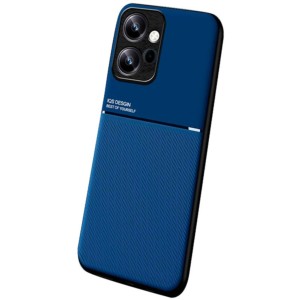 Funda de silicona Magnetic Shockproof azul para Xiaomi Redmi Note 12 4G