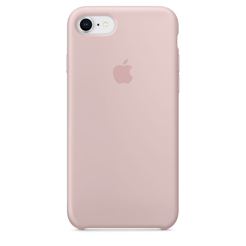Capa de silicone para iPhone 8 e iPhone 7 em cor Rosa Areia