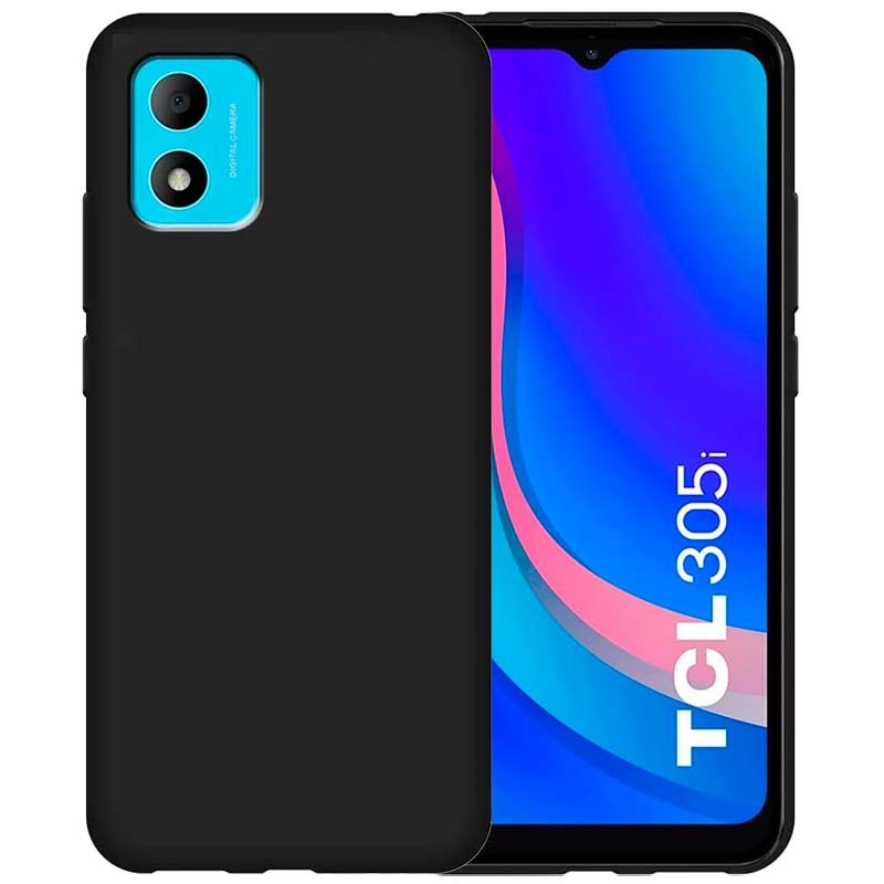 Funda de silicona negra para TCL 305i - Ítem