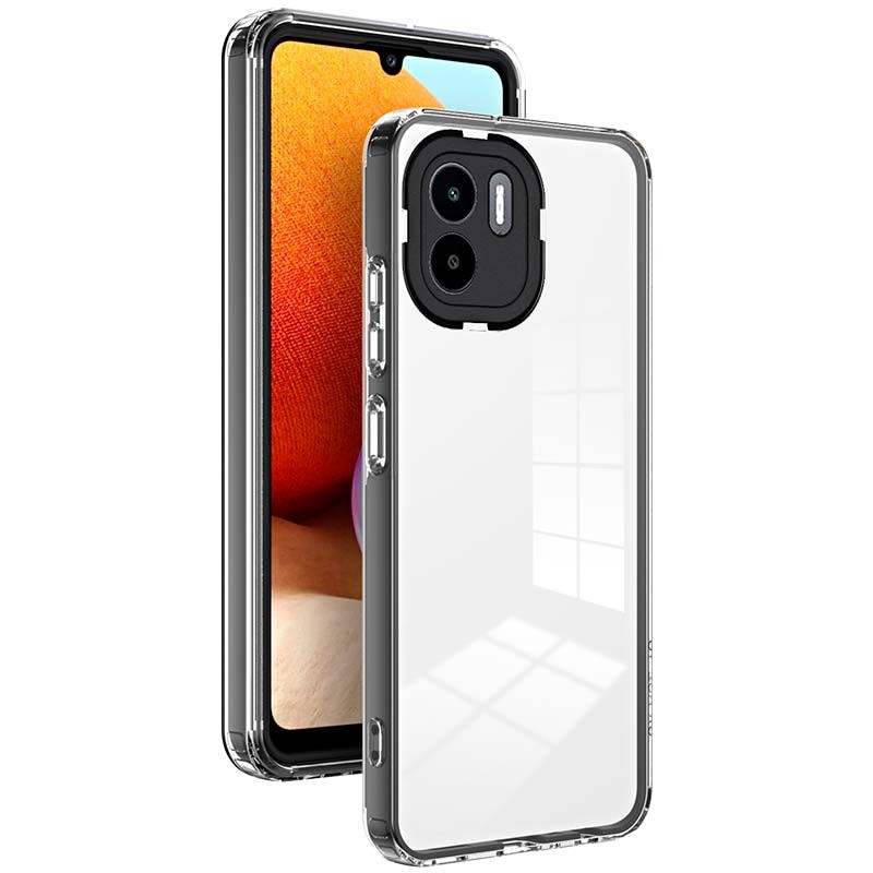 Funda de silicona Xiaomi Redmi A1 / Redmi A2 con Bumper Negro - Ítem