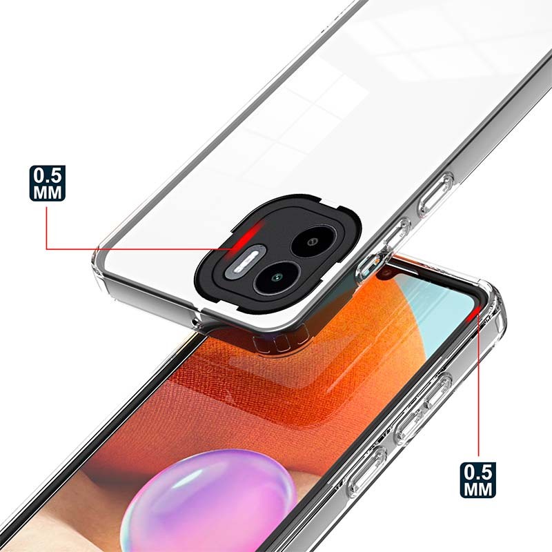 Funda de silicona Xiaomi Redmi A1 / Redmi A2 con Bumper Negro - Ítem1