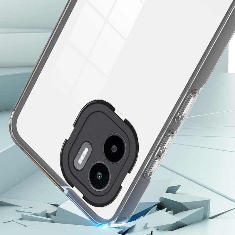 Funda de silicona Xiaomi Redmi A1 / Redmi A2 con Bumper Negro - Ítem2