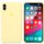 Capa em silicone para iPhone XS Max Amarelo-suave - Item1