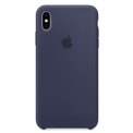Capa em silicone para iPhone XS Max Azul meia-noite - Item