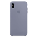 Capa em silicone para iPhone XS Max Cinzento-lilás - Item