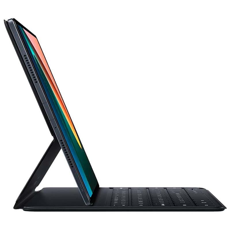 vista lateral da Capa Smart Case com Teclado para Xiaomi Pad 5 Preta