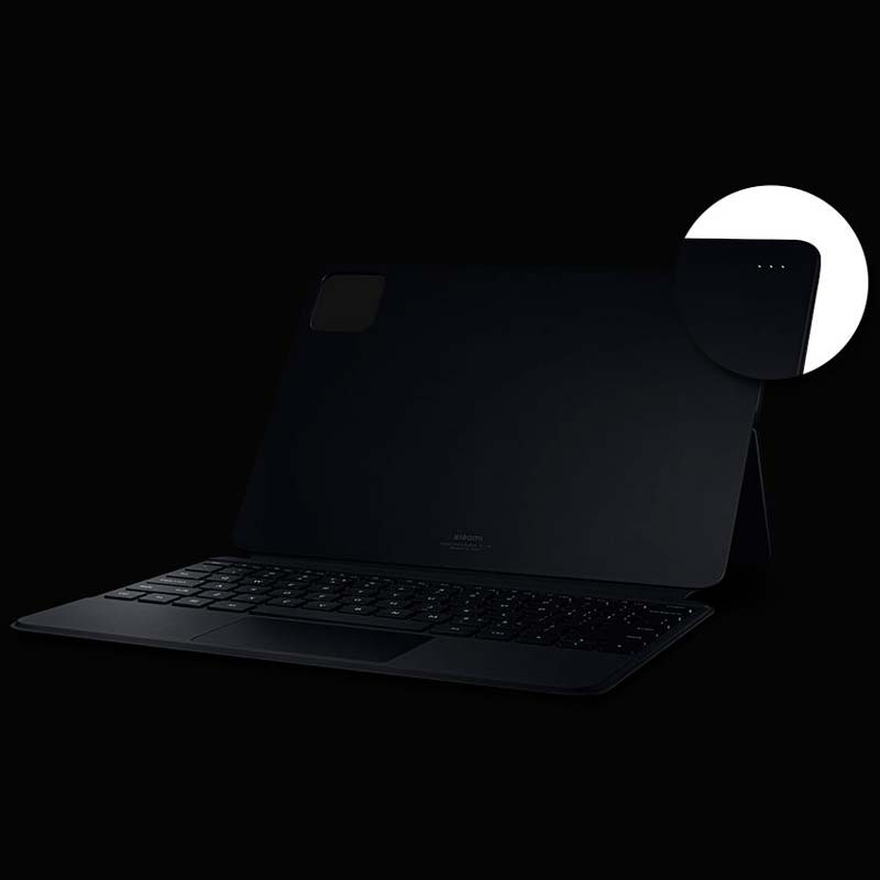 Capa original com teclado e touchpad preta para Xiaomi Pad 6S Pro - Item1