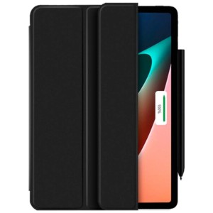 Capa Smart Flip preta para Xiaomi Pad 5