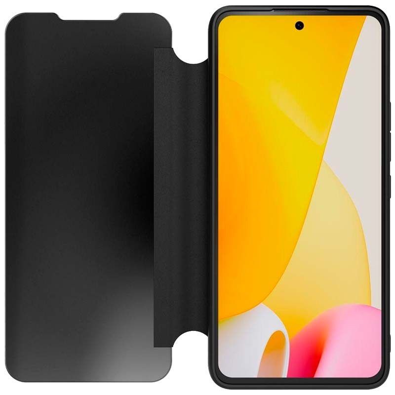 Capa tipo livro Smart Folio preta para Xiaomi 12 Lite - Item5