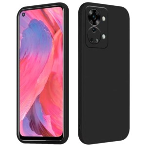 Coque Square Liquid Premium noir pour Oneplus Nord 2T 5G