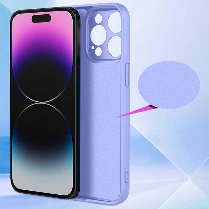 interior de microfibra de la Funda Square Liquid Premium lavanda para Google Pixel 9
