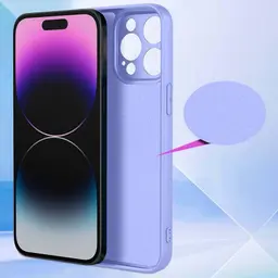 Coque Square Liquid Premium lavande pour Xiaomi Redmi Note 14 5G - intérieur en microfibre