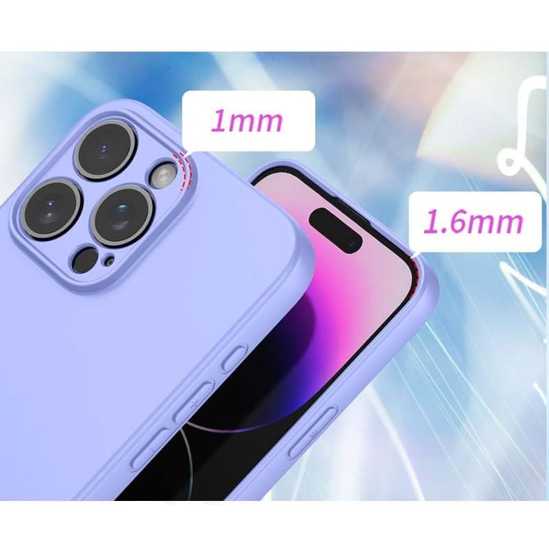 protección de cámara y pantalla de la Funda Square Liquid Premium lavanda para Google Pixel 9