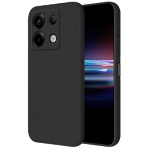 Coque Square Liquid Premium noir pour Xiaomi Poco X6 Pro 5G