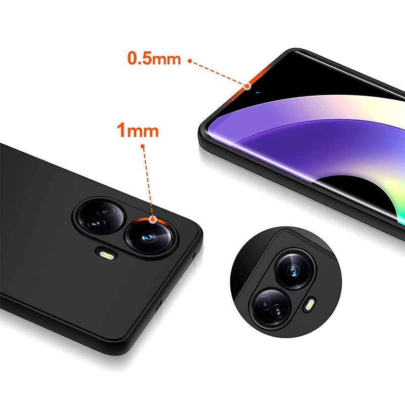 Funda Realme 10 Pro+ Square Liquid Premium Negro - Ítem4