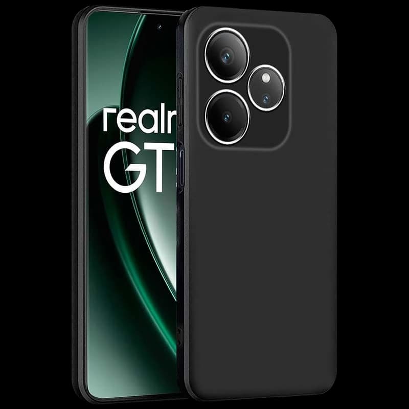 Funda Square Liquid Premium negra para Realme GT6
