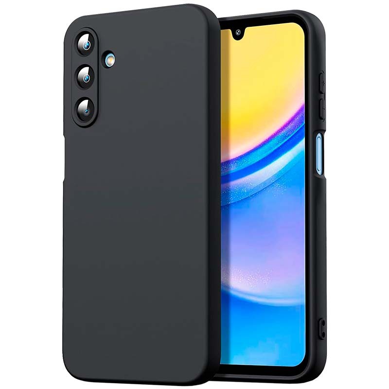 Capa Square Liquid Premium preta para Samsung Galaxy A15 - Item