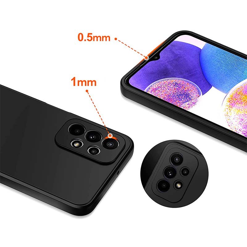Coque Samsung Galaxy A23 5G A236 Square Liquid Premium Noir - Ítem3