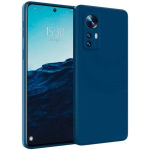 Capa Xiaomi 12 Lite Square Liquid Premium Azul